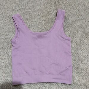 Athleta Girl Lilac Ribbed Tank Top